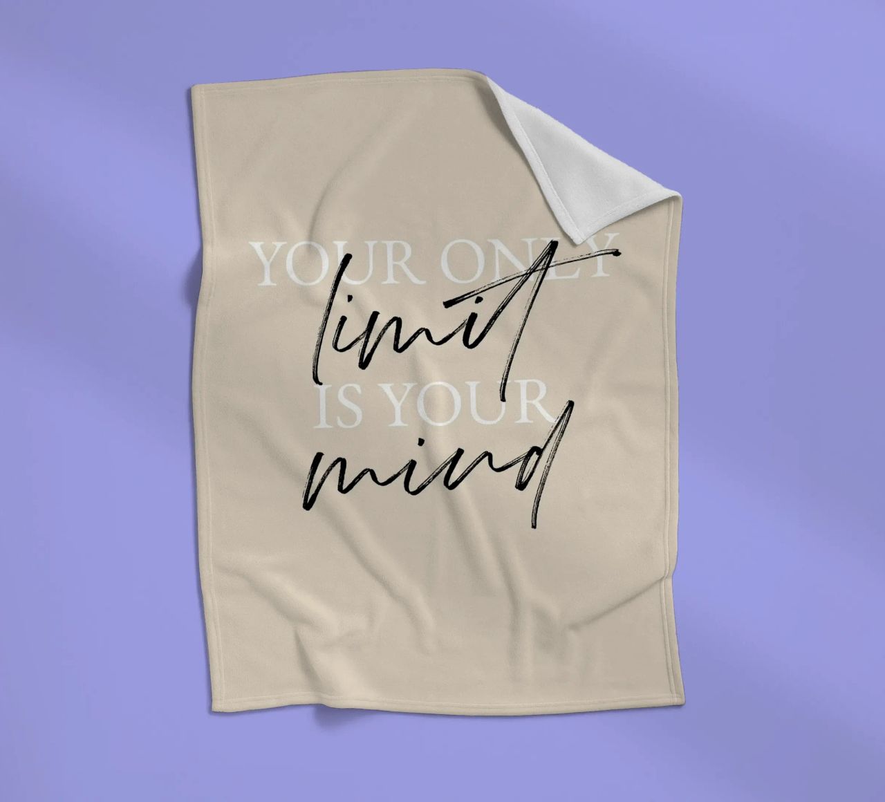 Your only limit is your mind coperta in pile da artbox44