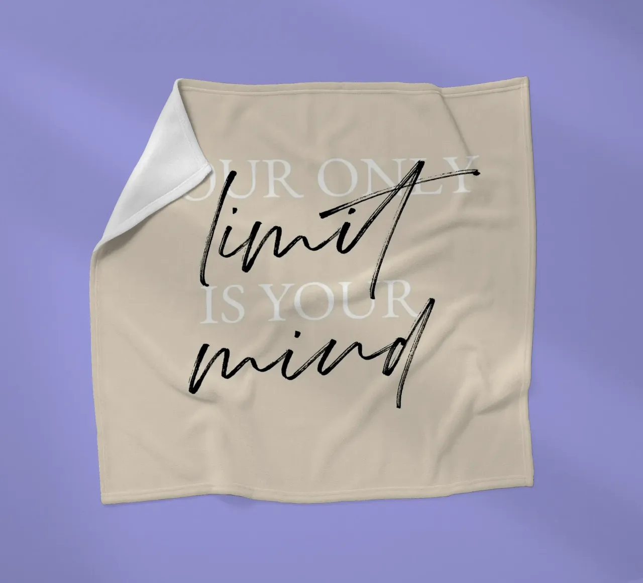 Your only limit is your mind coperta in pile da artbox44