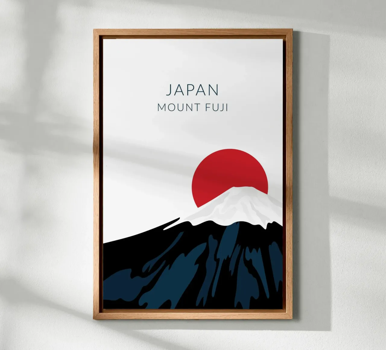 Monte Fuji Giappone tela con Cornice a cassetta da studiopicaprints