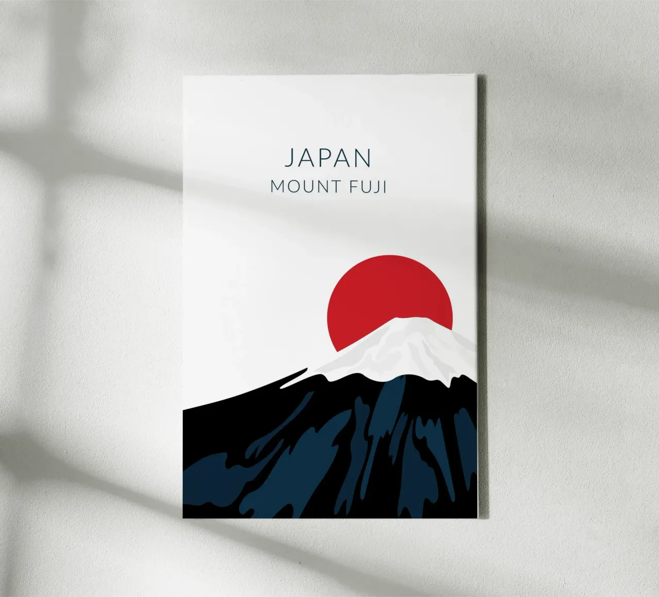 Monte Fuji Giappone tela con Cornice a cassetta da studiopicaprints