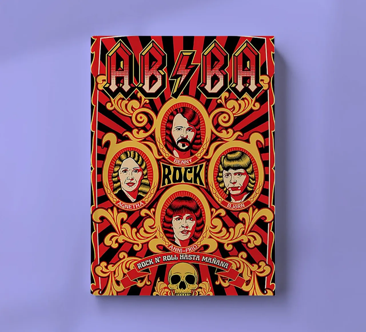 Rock n roll hasta manana - Abba notebook by HUMMERSONIC