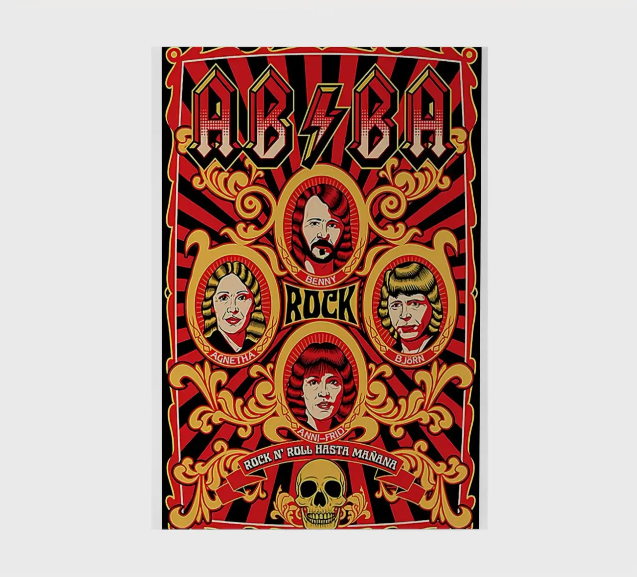 Rock n roll hasta manana - Abba notebook by HUMMERSONIC
