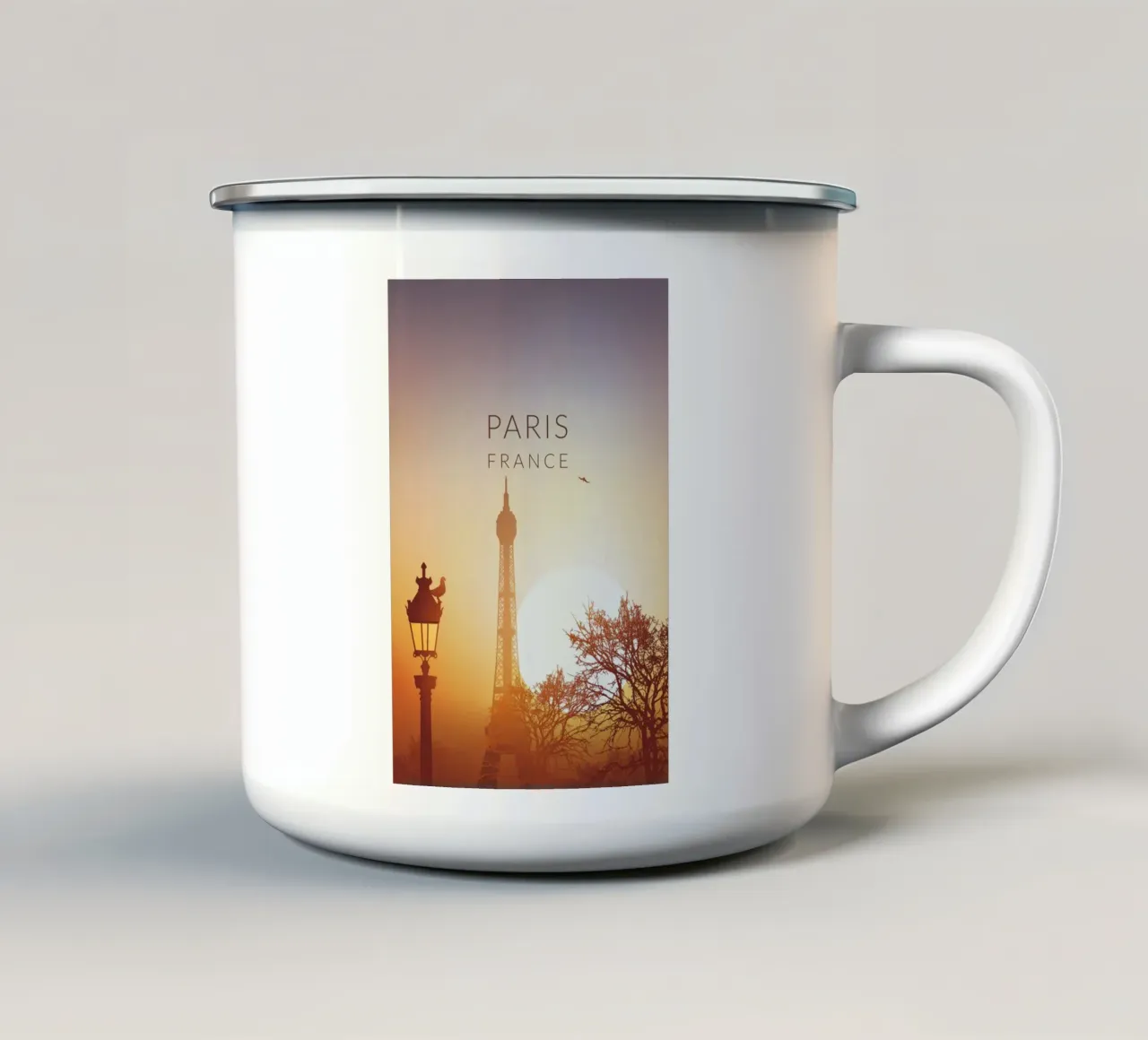 Parigi tazza in smalto da studiopicaprints