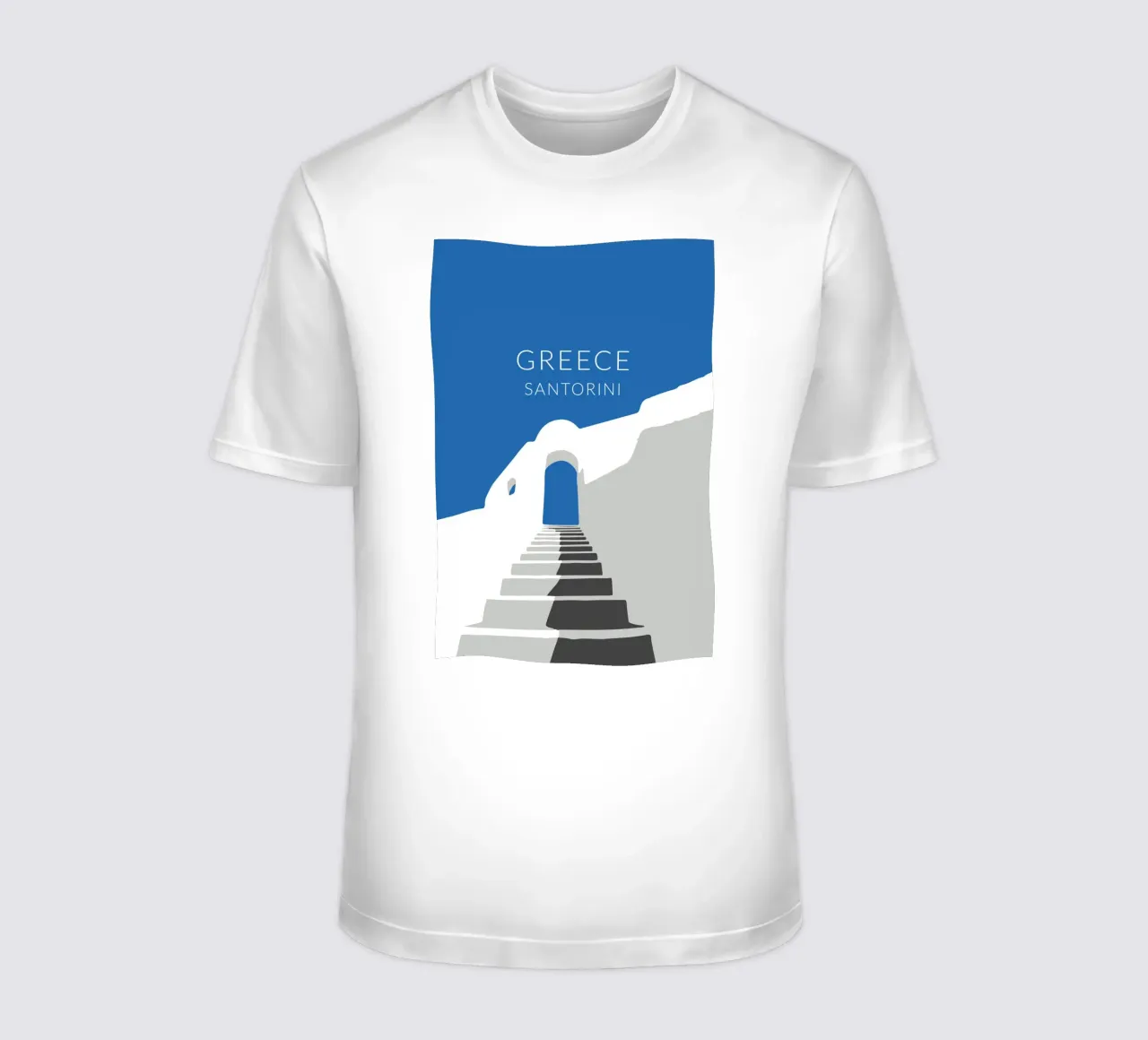 Santorini Grecia t-shirt da studiopicaprints