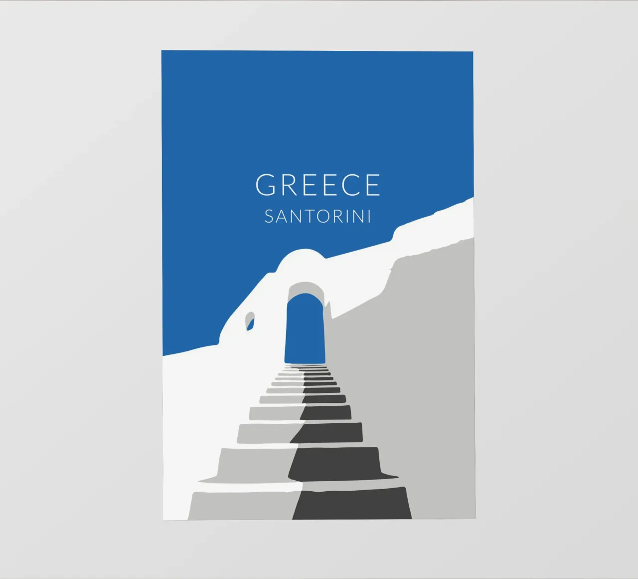 Santorini Grecia telo in pvc da studiopicaprints