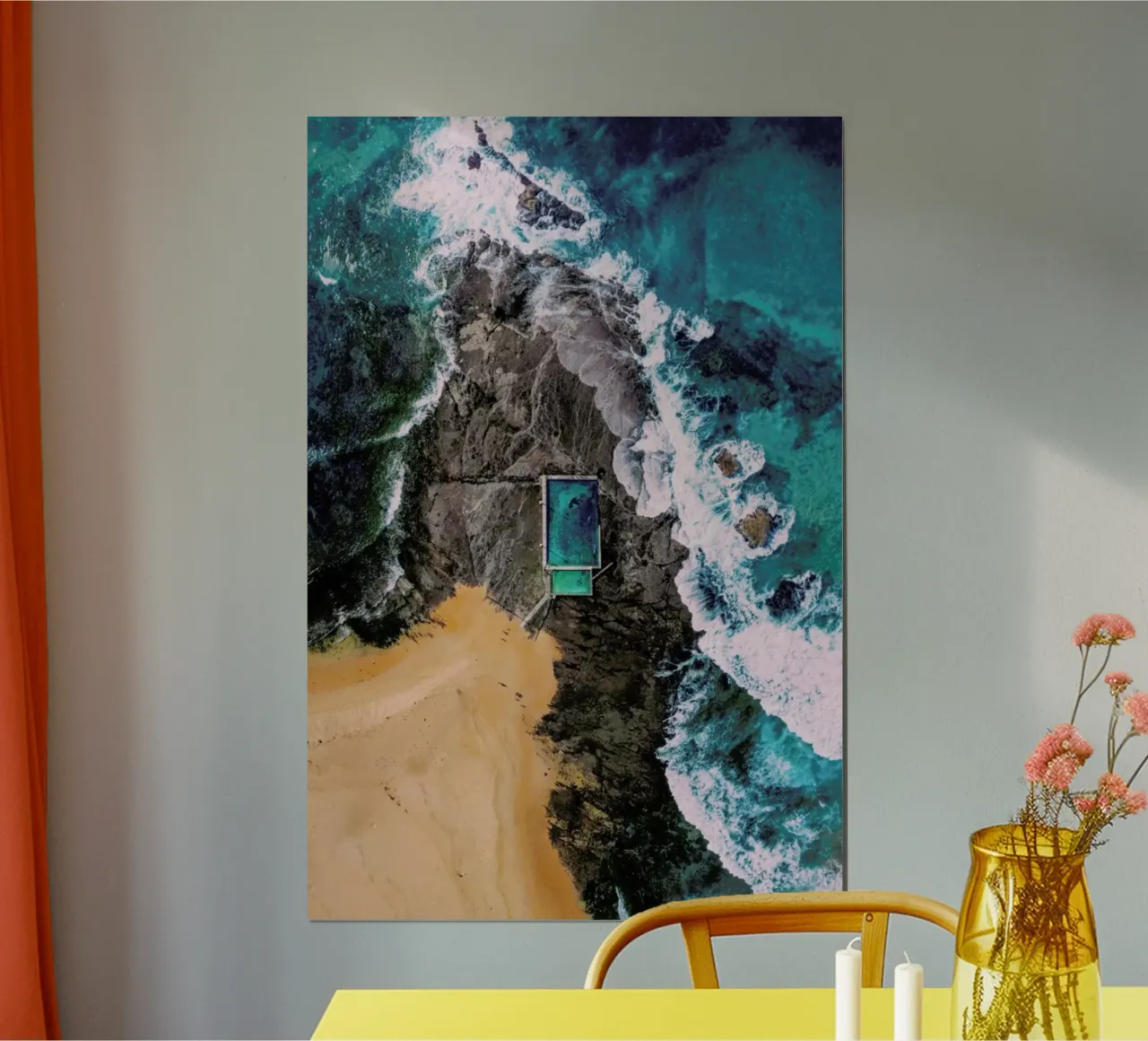 Marble Beach poster con telaio in plastica da EyeEm Mobile GmbH