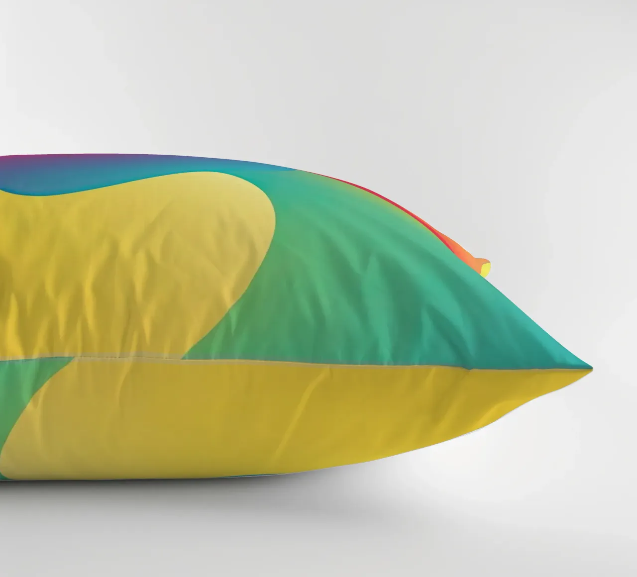 Donna arcobaleno colorata con design al neon cuscino da Autofocus