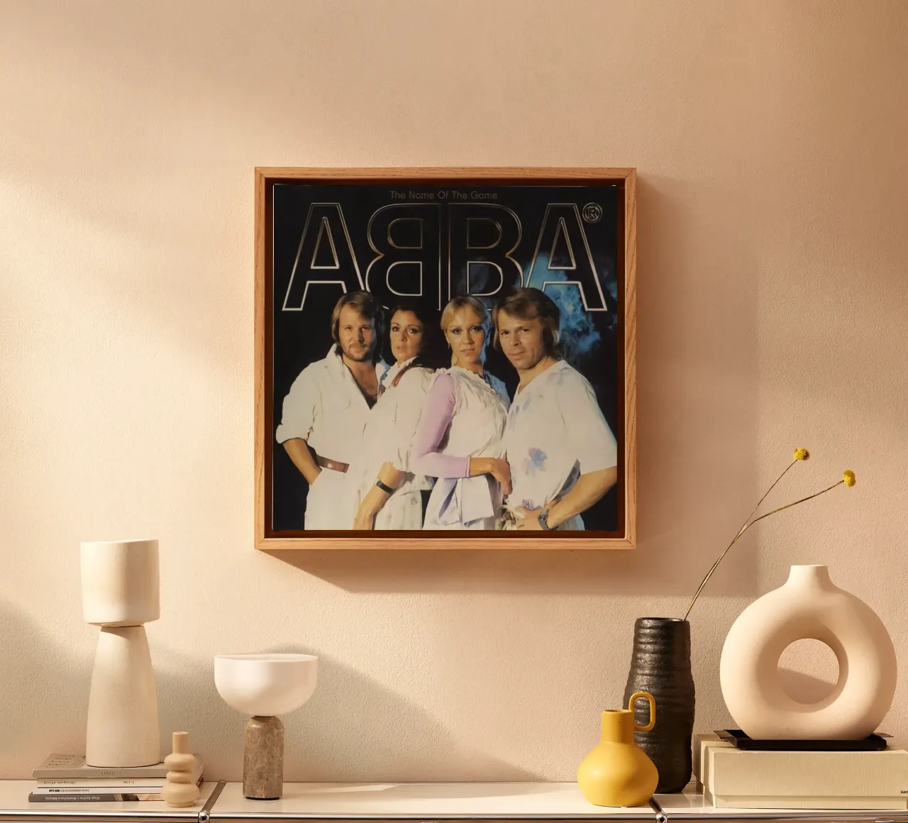 The Power Of The Gome - Abba canvas with Floater frame by HUMMERSONIC