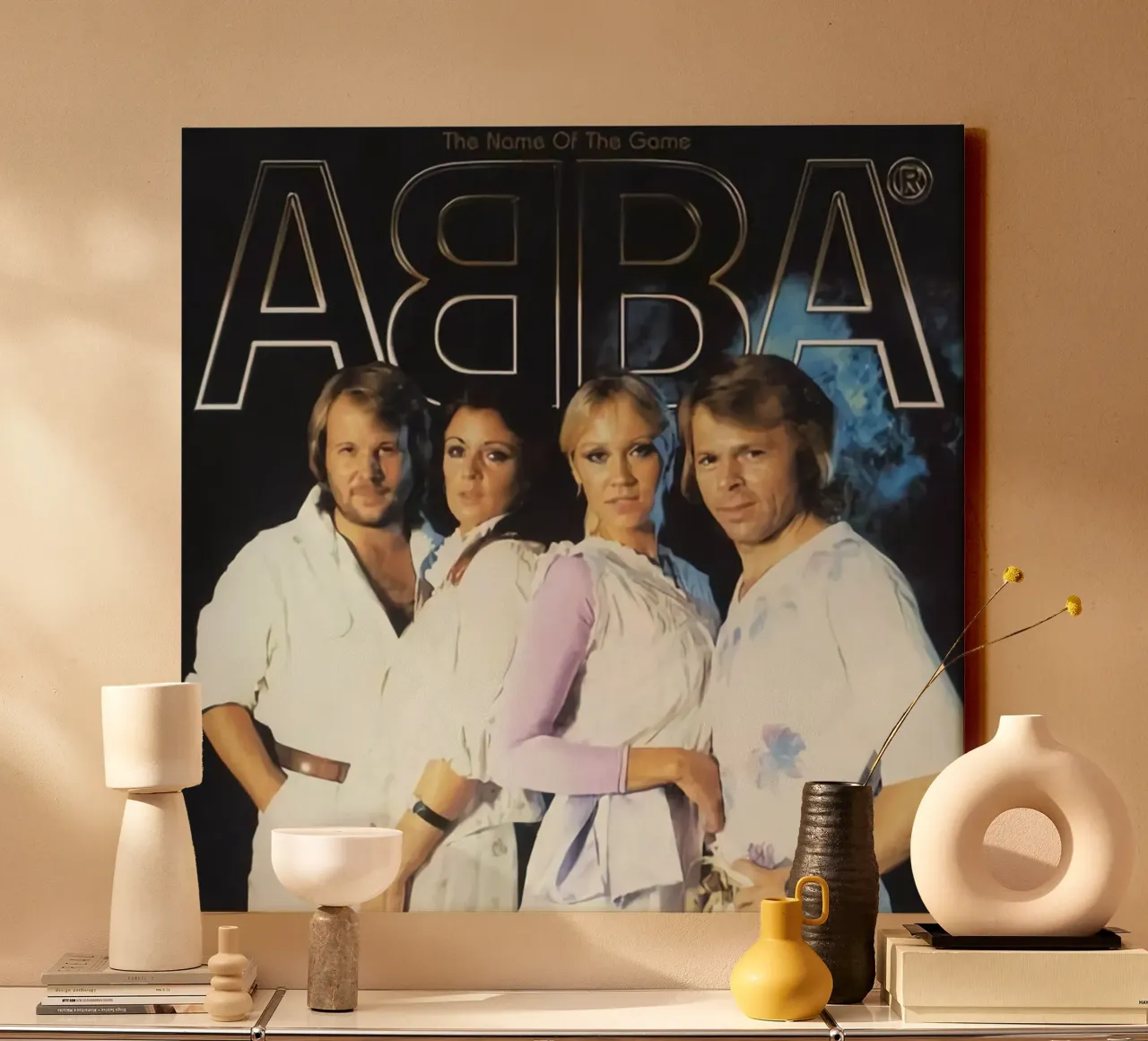 The Power Of The Gome - Abba canvas with Floater frame by HUMMERSONIC