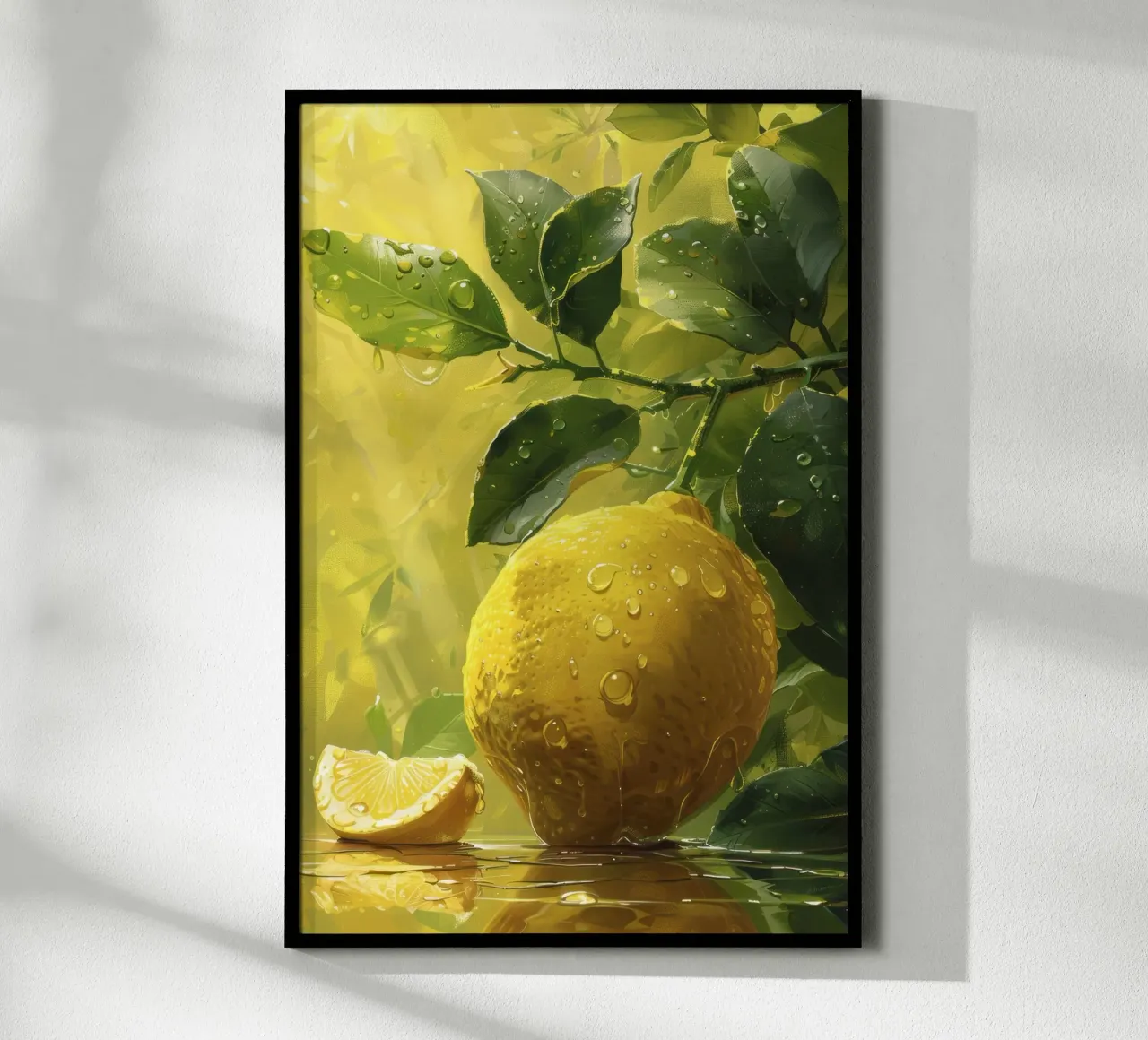 Pittura al limone poster con telaio in alluminio da studiopicaprints