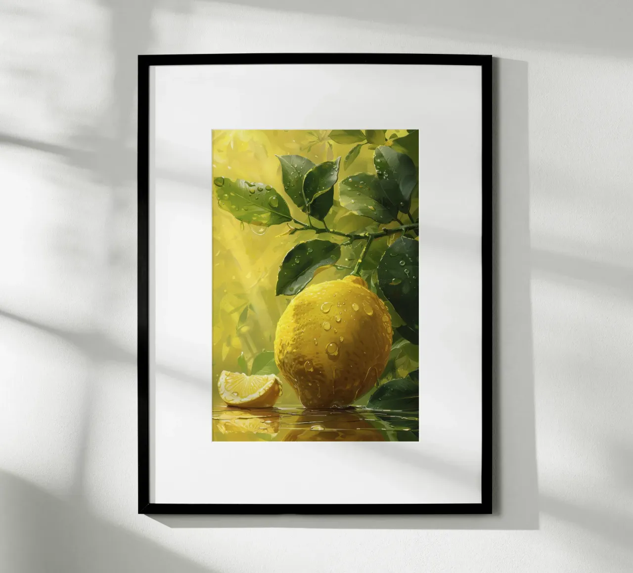 Pittura al limone poster con telaio in alluminio da studiopicaprints