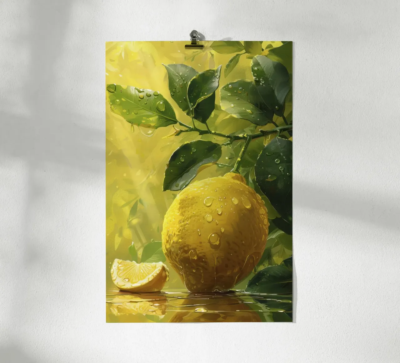 Pittura al limone poster con telaio in alluminio da studiopicaprints