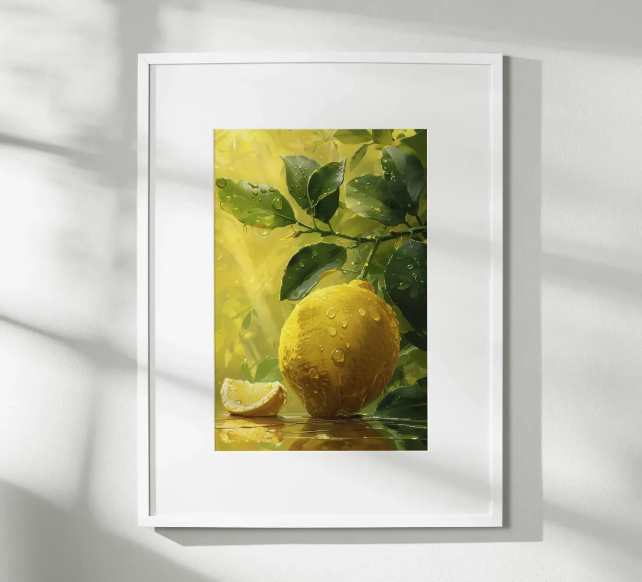 Pittura al limone poster con telaio in alluminio da studiopicaprints