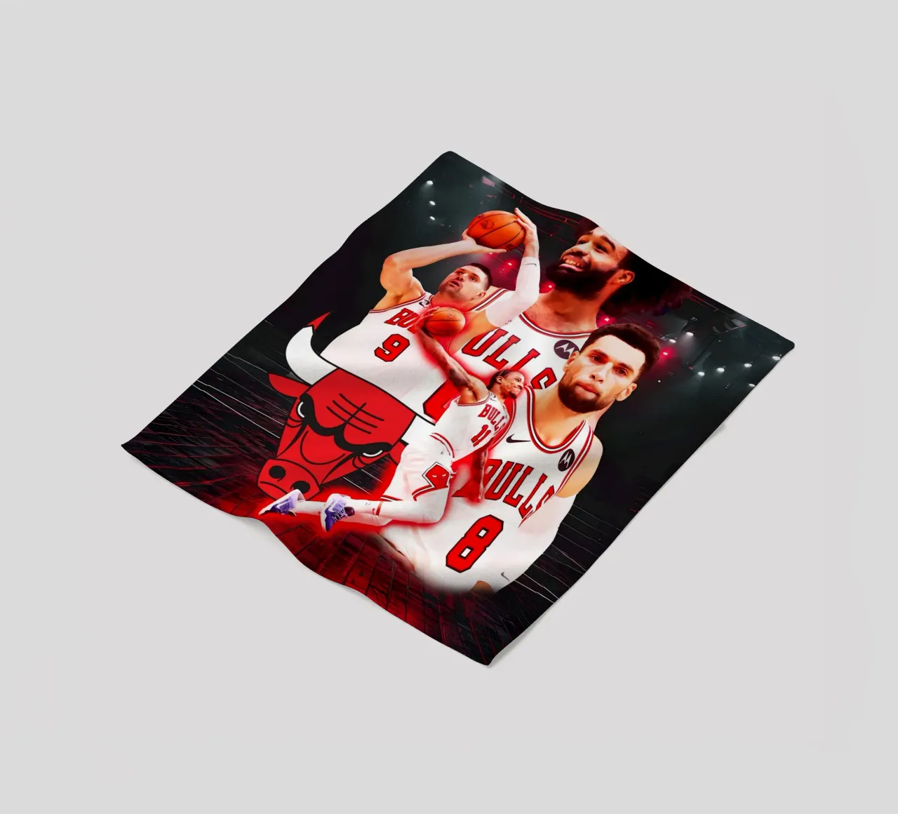 Chicago Bulls coperta in pile da tenten