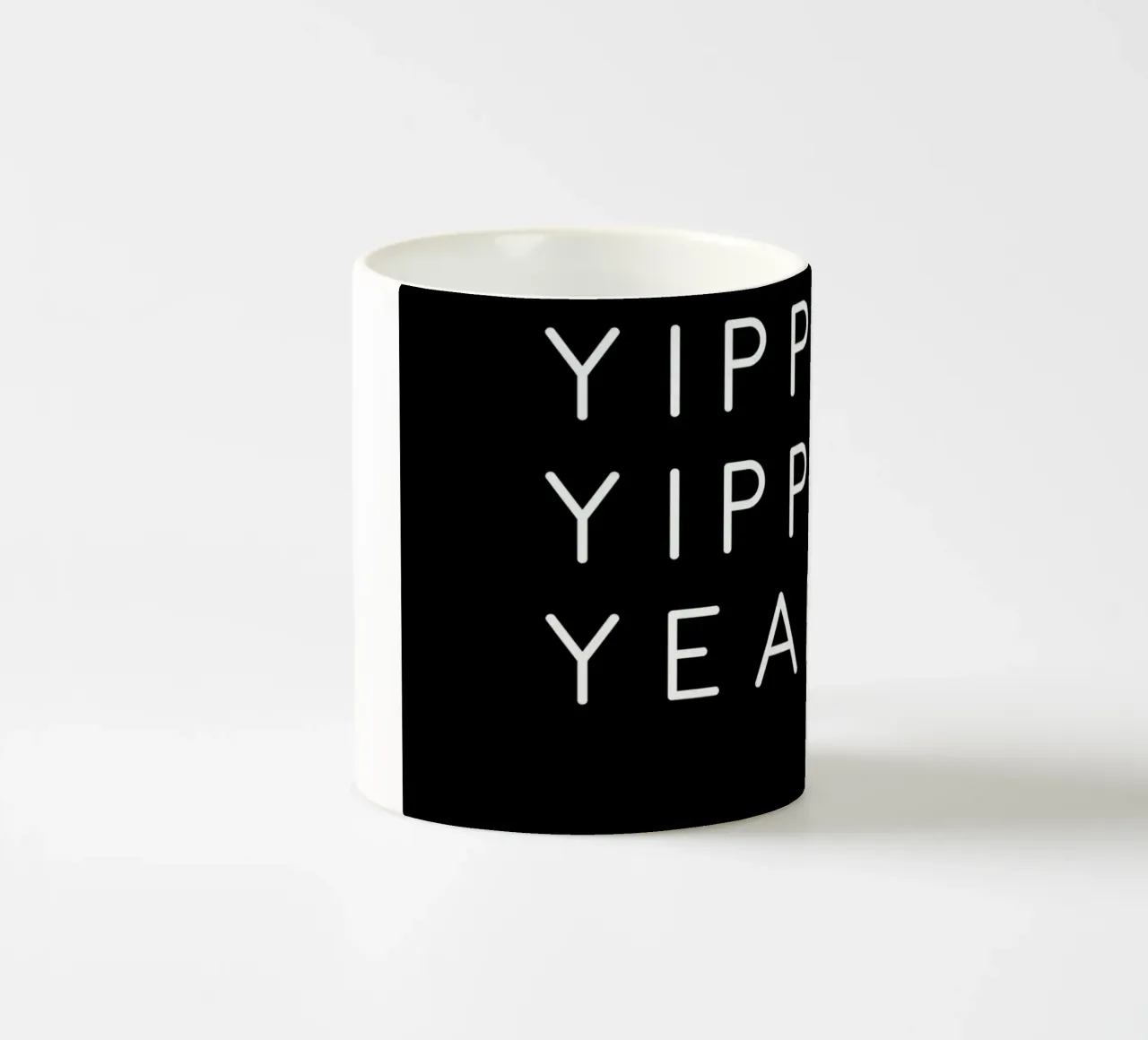 Yippie Yippie Yeah Keramik Tasse von artbox44