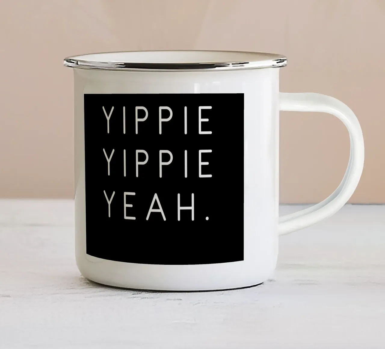 Yippie Yippie Yeah tazza in smalto da artbox44