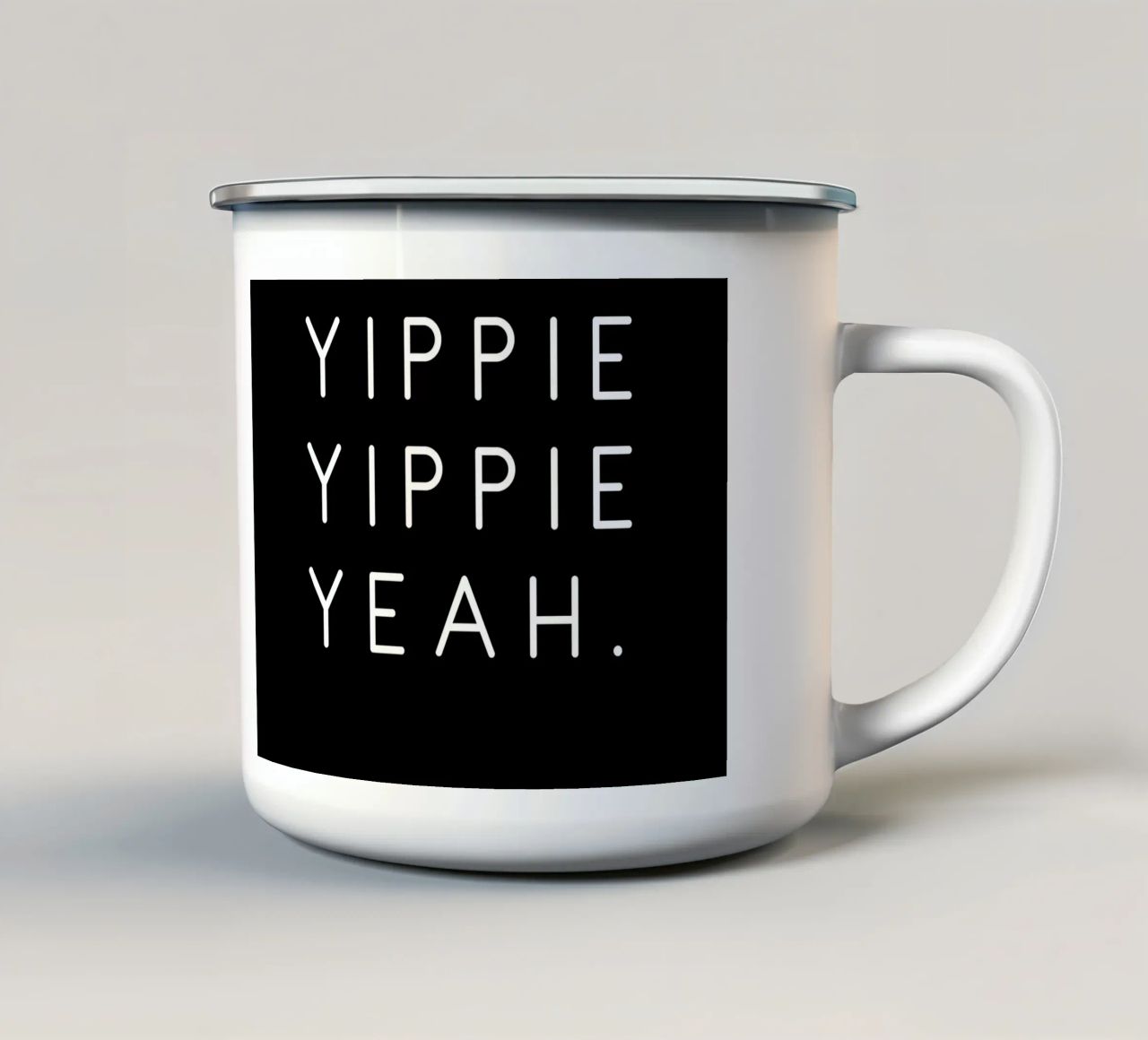 Yippie Yippie Yeah tazza in smalto da artbox44