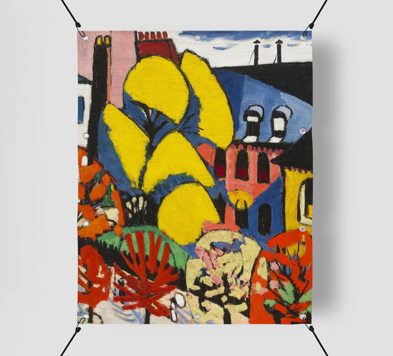 Trees -  Henry Lyman Sayen Print telo in pvc da Venus Art