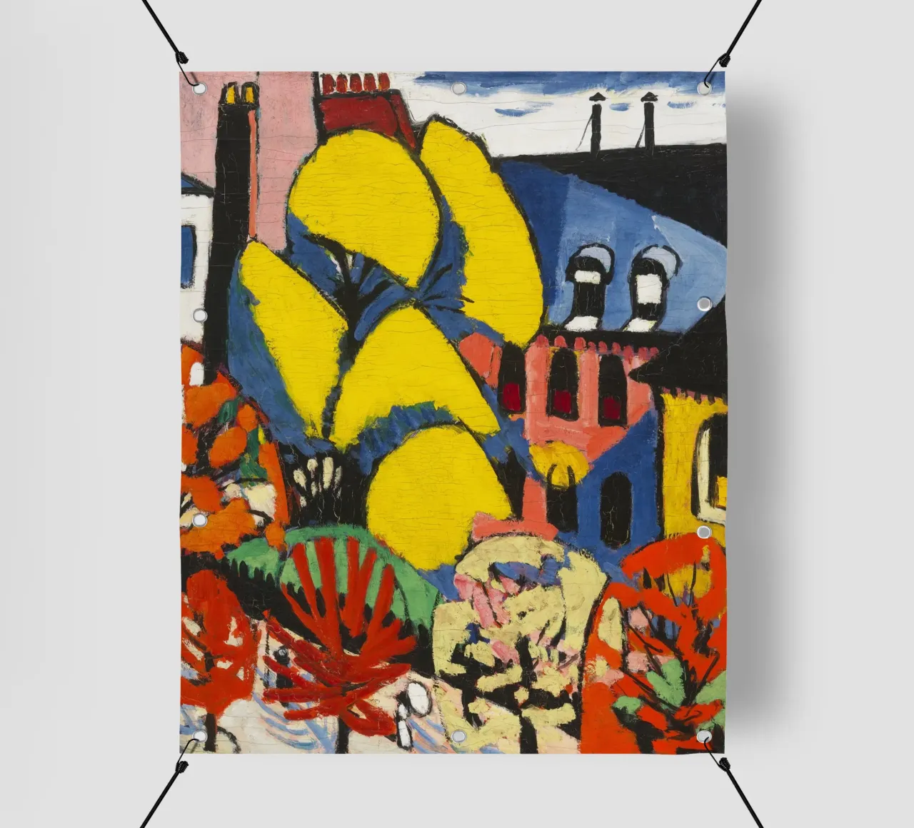 Trees -  Henry Lyman Sayen Print telo in pvc da Venus Art