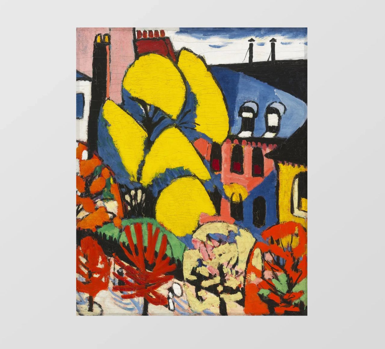 Trees -  Henry Lyman Sayen Print telo in pvc da Venus Art