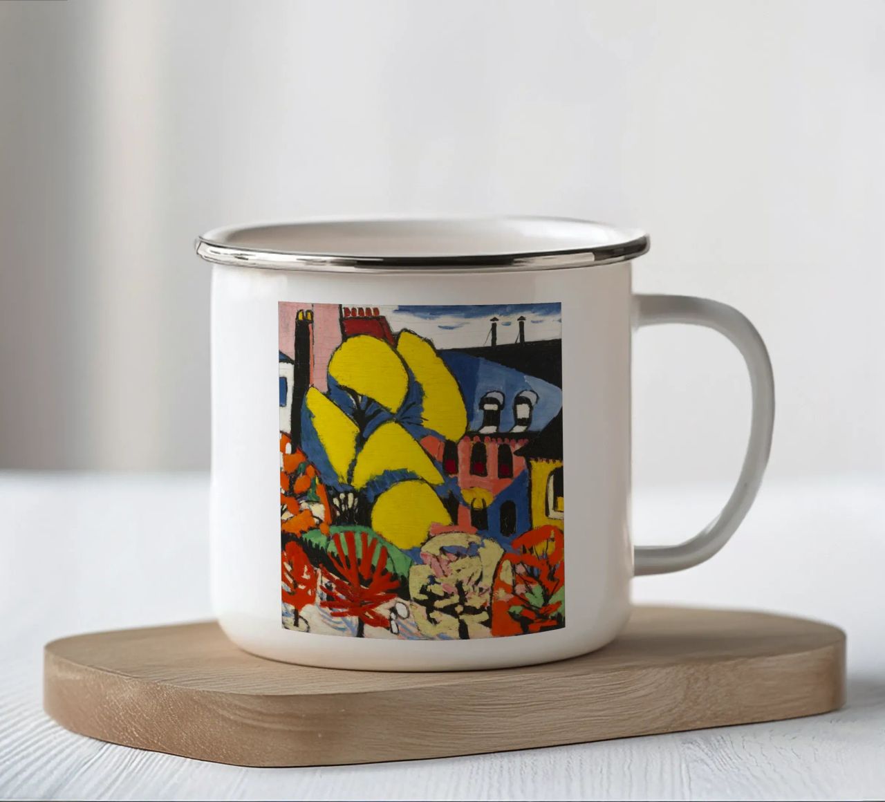 Trees -  Henry Lyman Sayen Print tazza in smalto da Venus Art