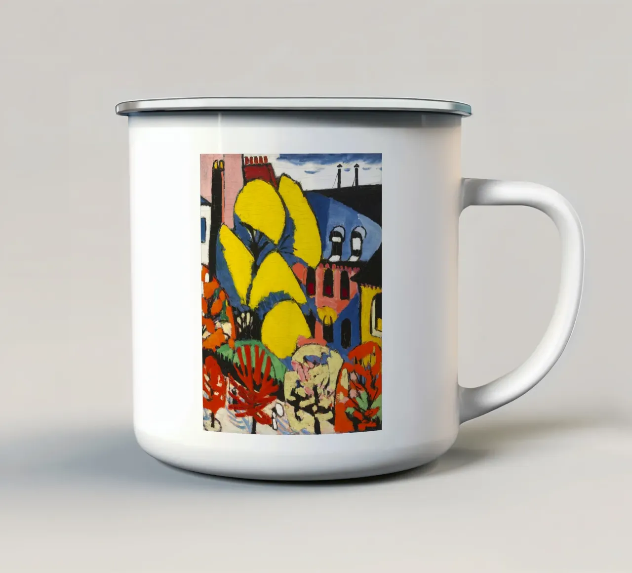 Trees -  Henry Lyman Sayen Print Emaille Tasse von Venus Art