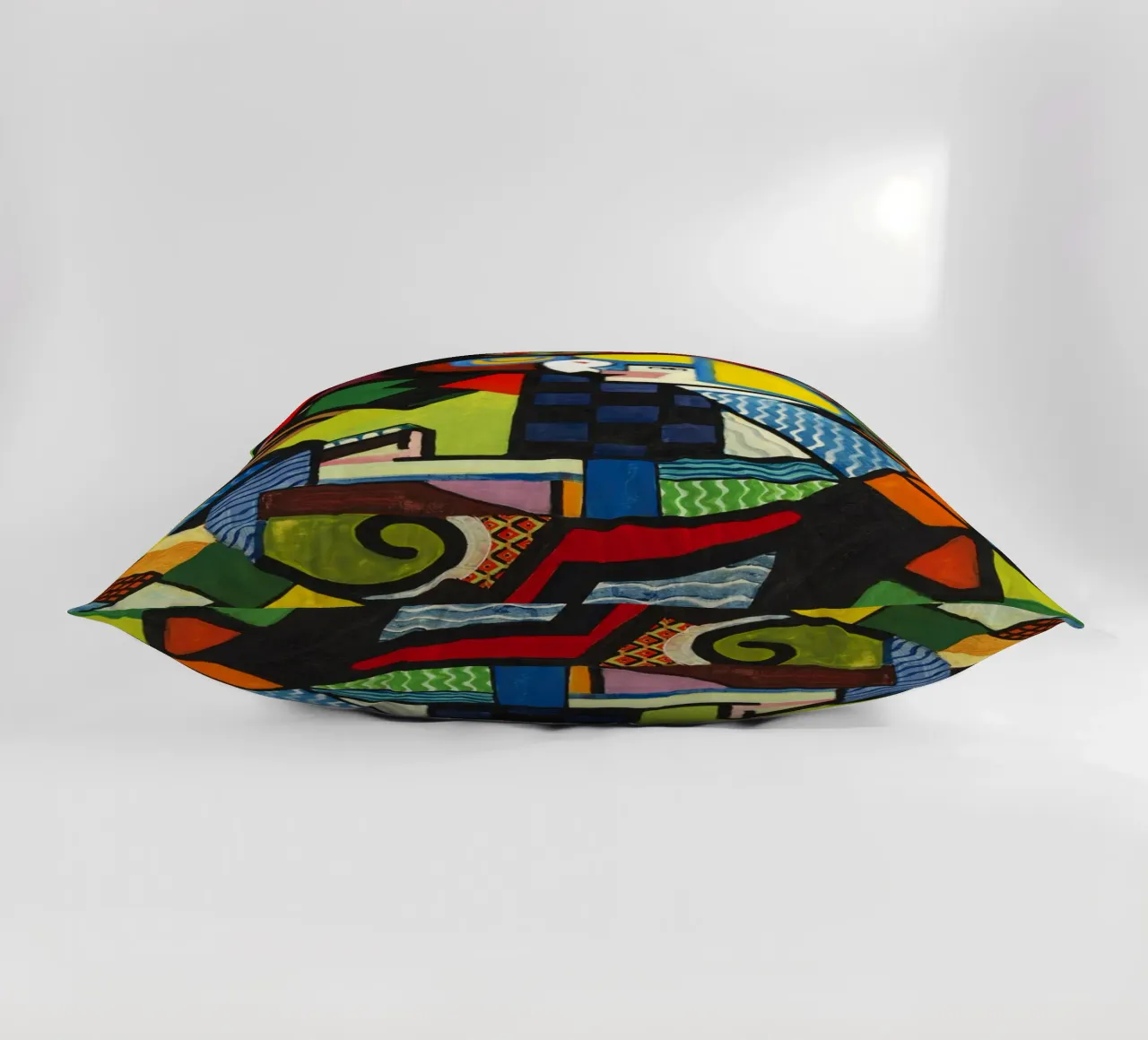 Daughter in a Rocker  by Henry Lyman Sayen. decorative cushion by Venus Art