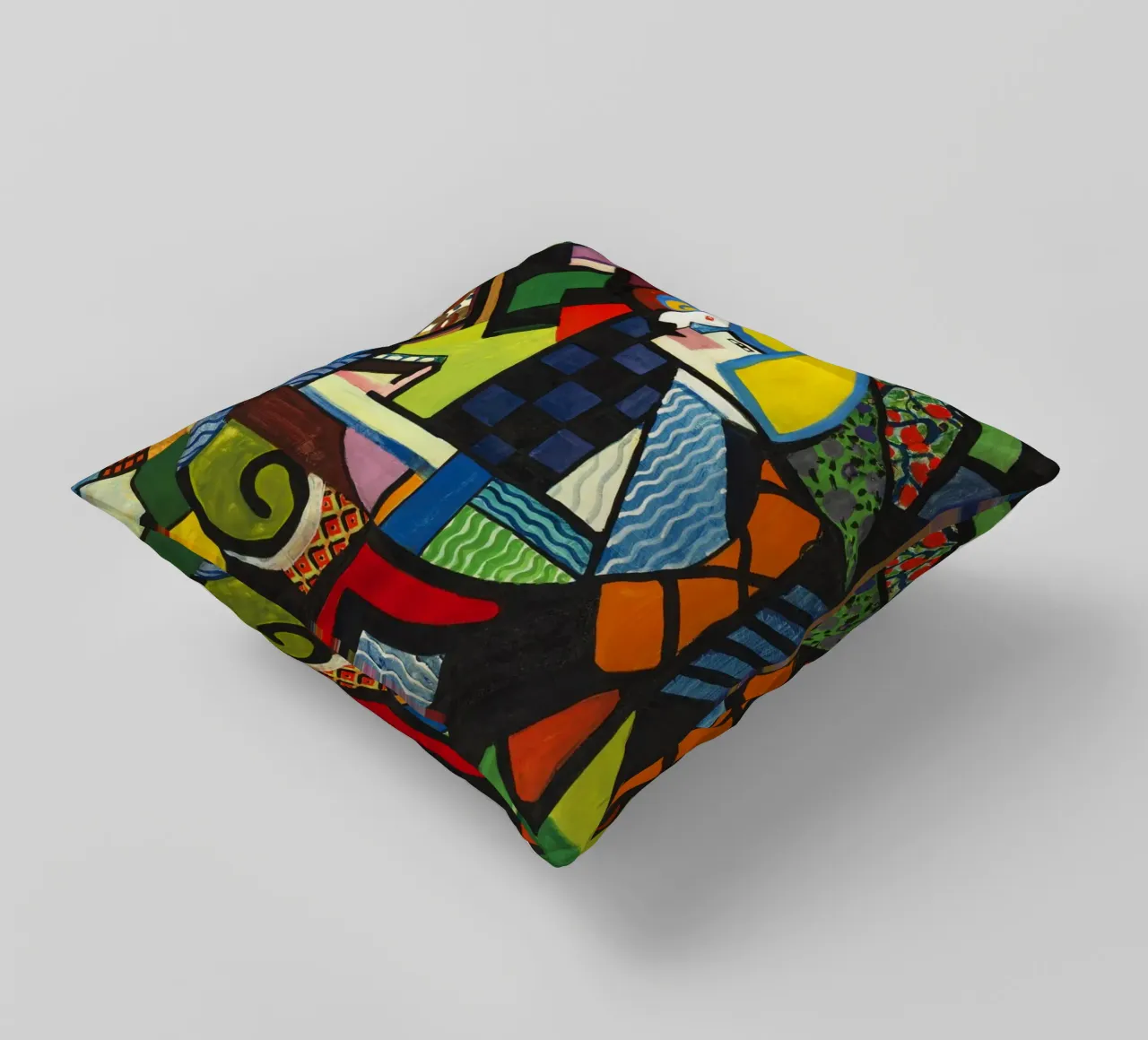 Daughter in a Rocker  by Henry Lyman Sayen. decorative cushion by Venus Art