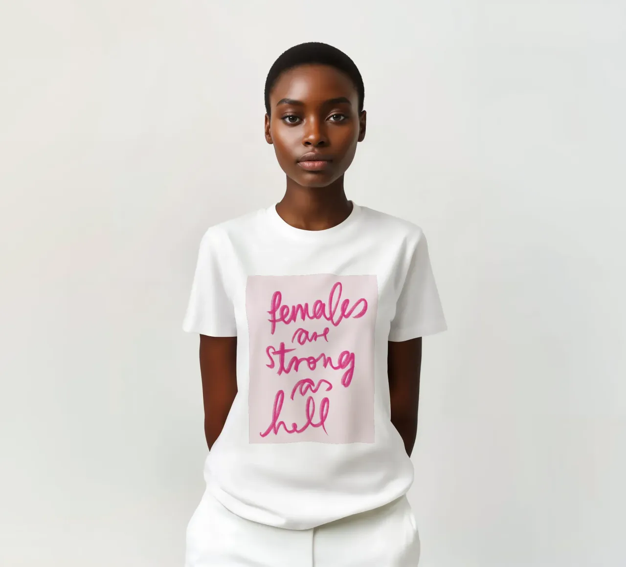 Females are strong as hell t-shirt da artbox44