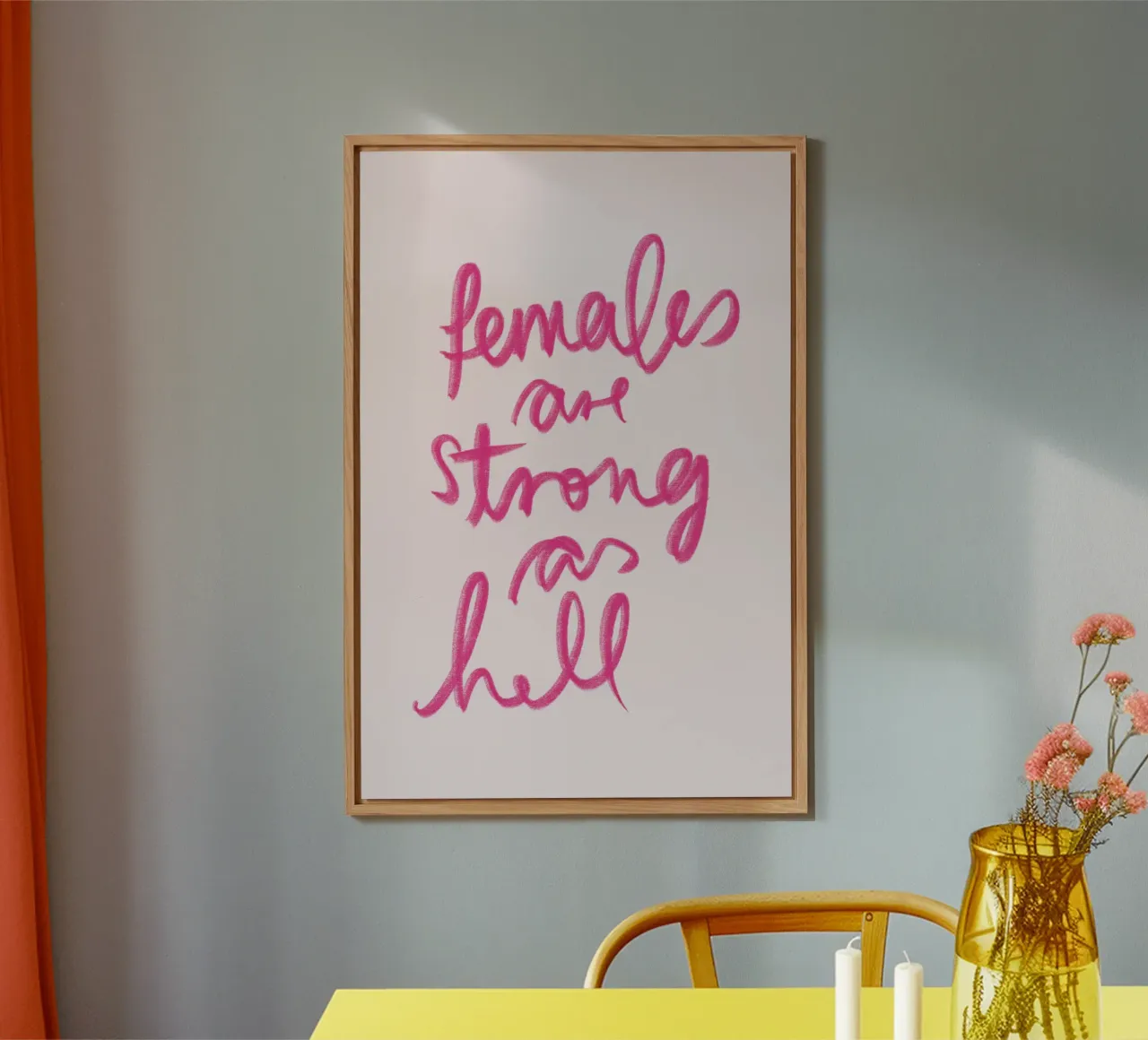 Females are strong as hell alluminio dibond da artbox44