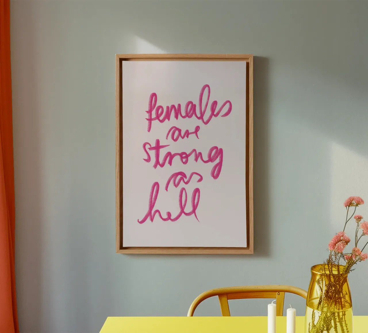 Females are strong as hell canvas by artbox44
