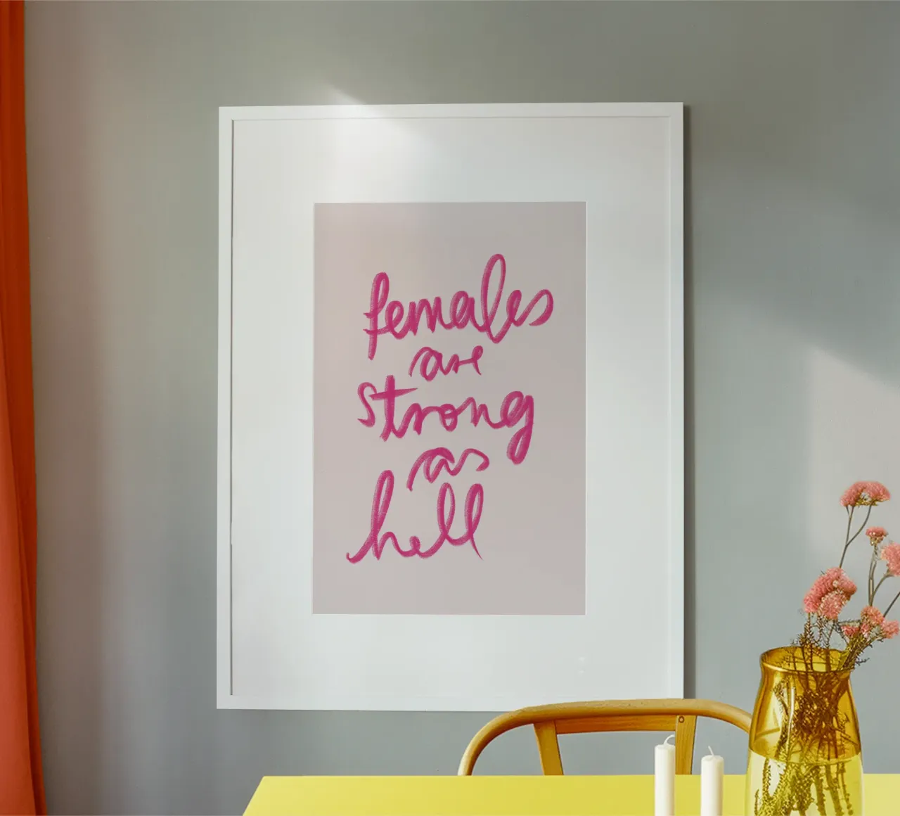 Females are strong as hell carta hahnemühle da artbox44
