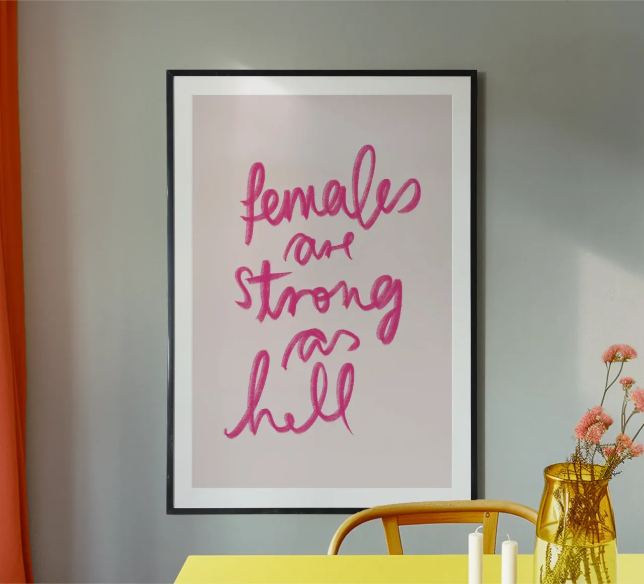 Females are strong as hell carta hahnemühle da artbox44