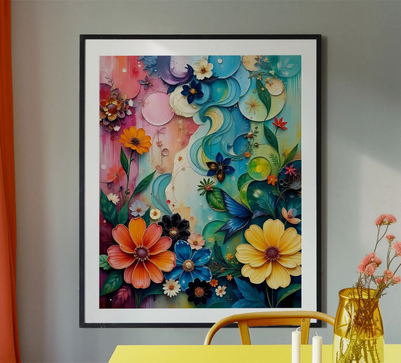 Magie des fleurs_01 poster de Farb- und Blütenzauber by LK