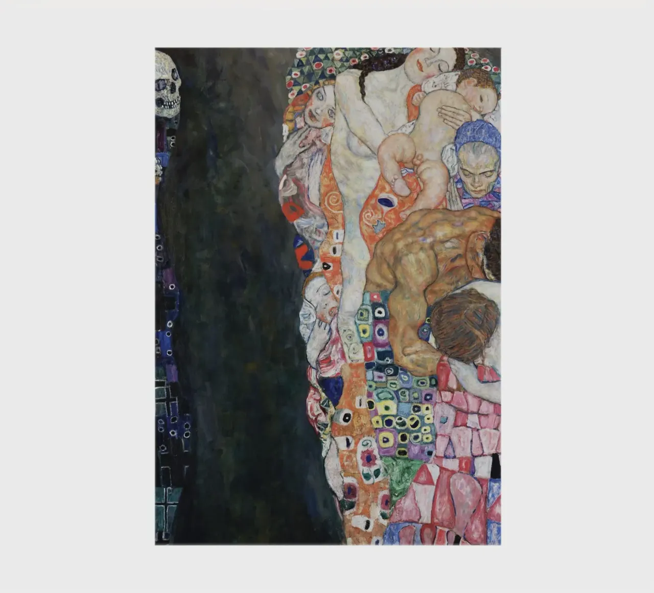 Gustav Klimt's Death and Life print notebook by Venus Art