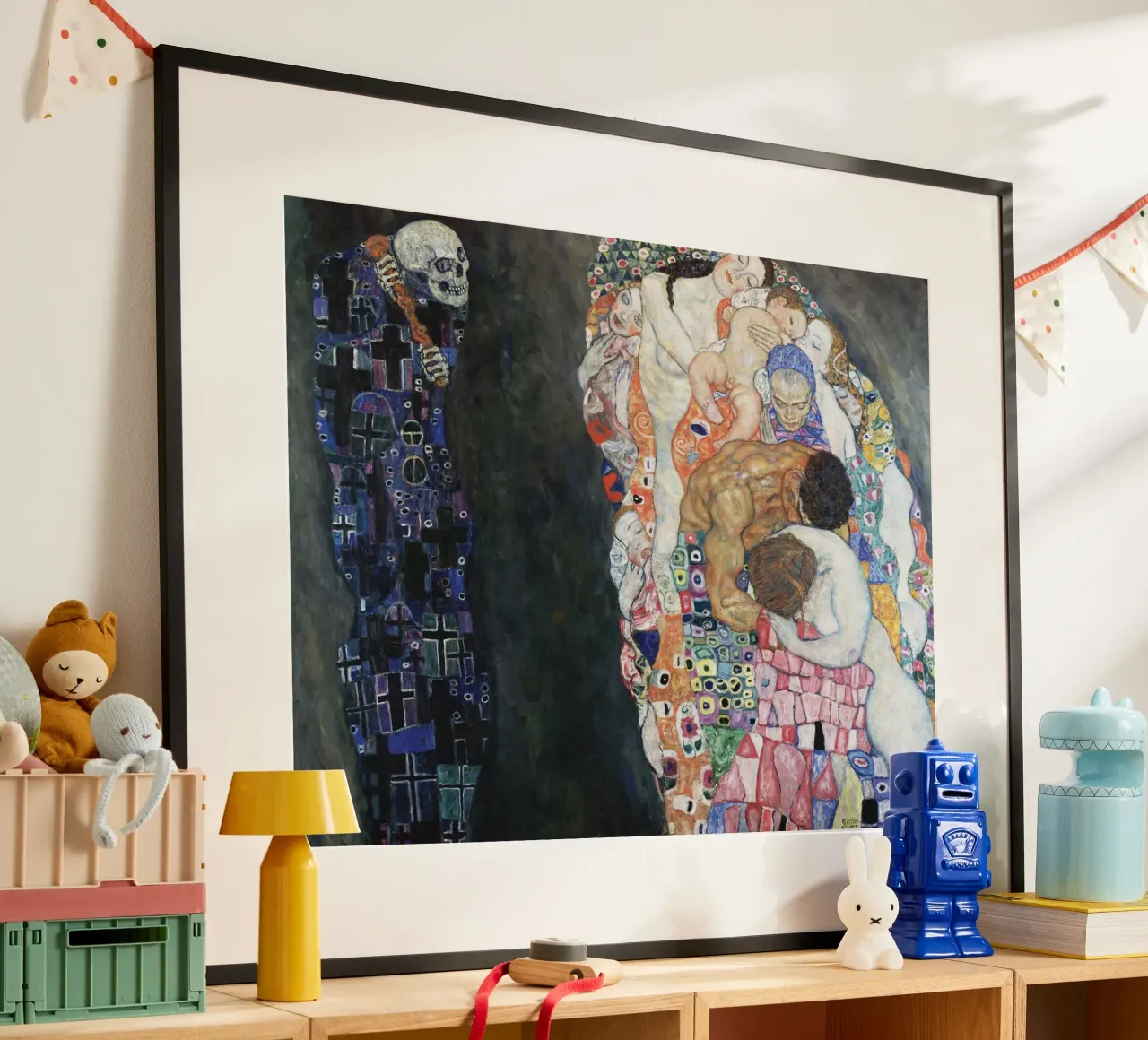 Gustav Klimt's Death and Life print poster van Venus Art