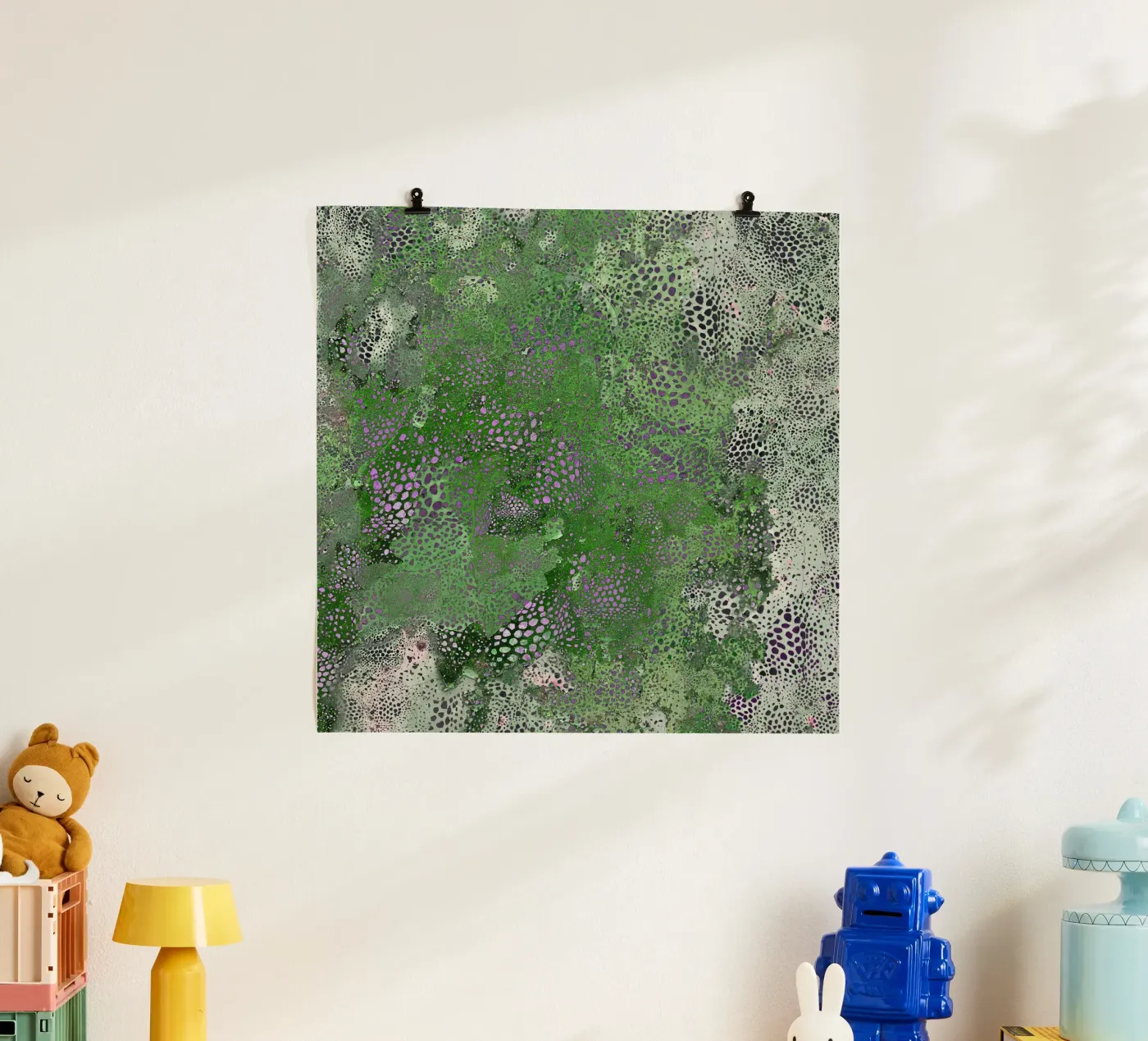 green poster by Giulio Iurissevich