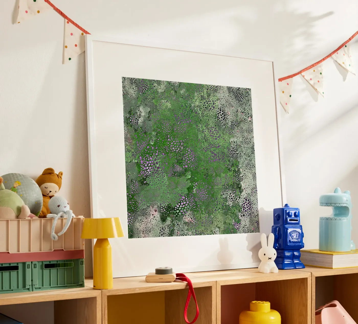 green poster by Giulio Iurissevich