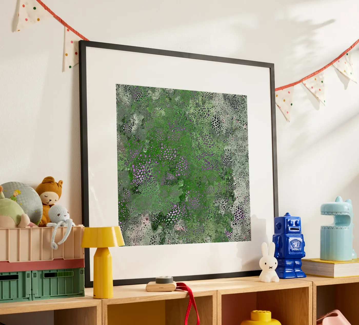 green poster by Giulio Iurissevich