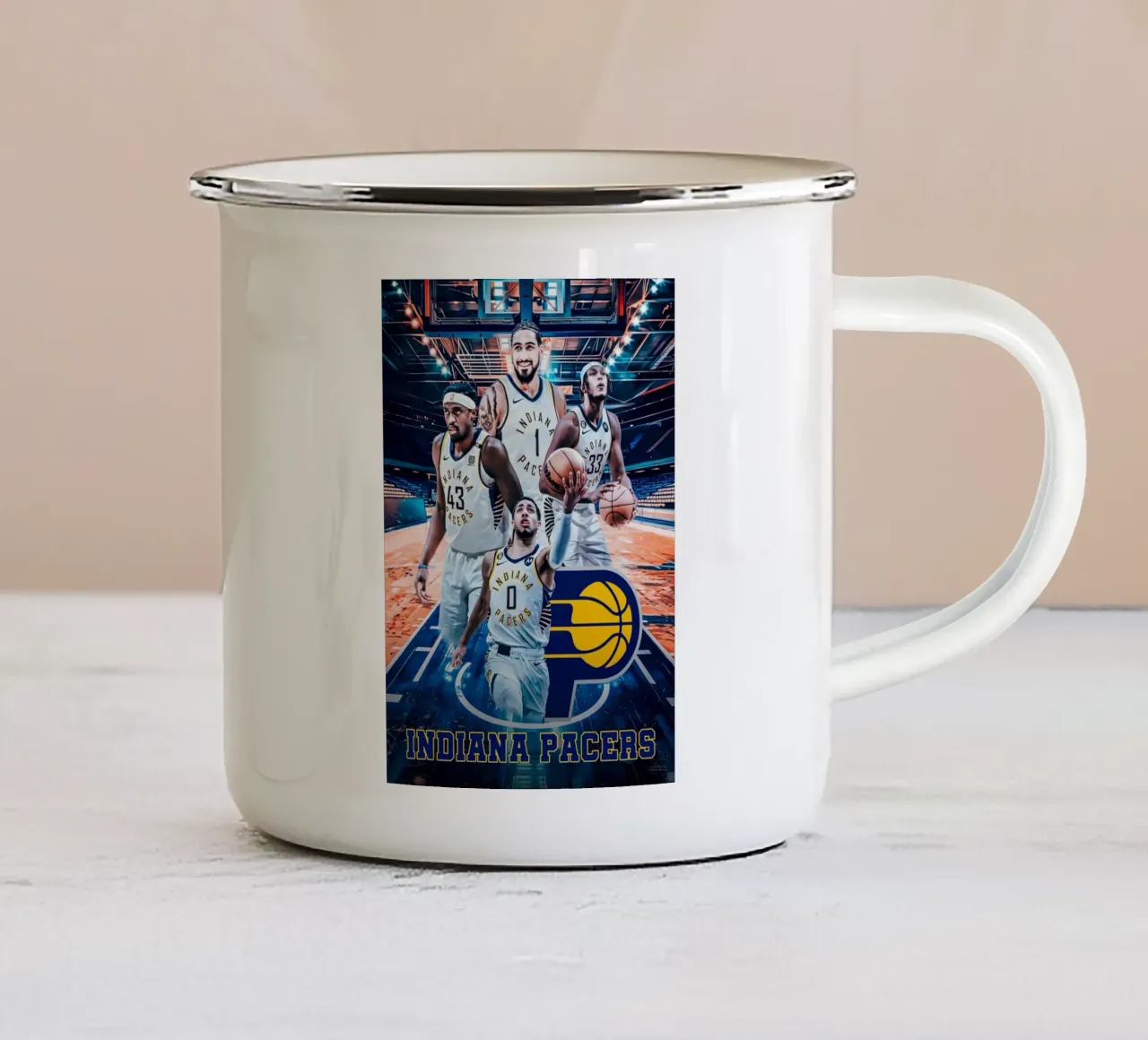 Indiana Pacers tazza in smalto da tenten