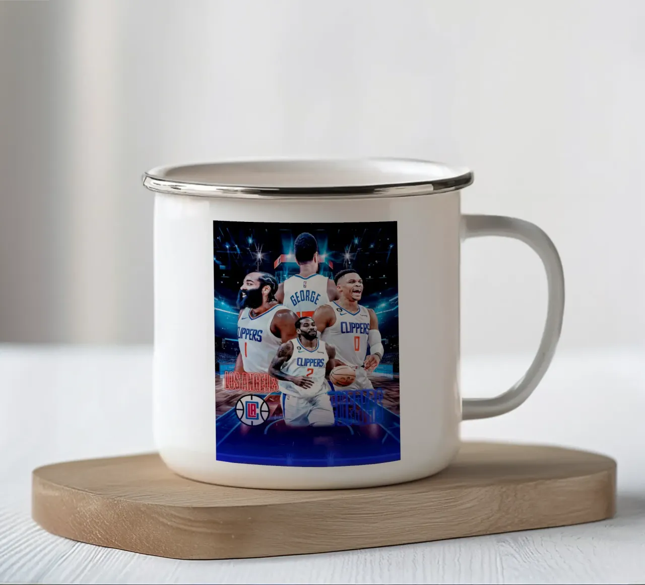 LA Clippers tazza in smalto da tenten