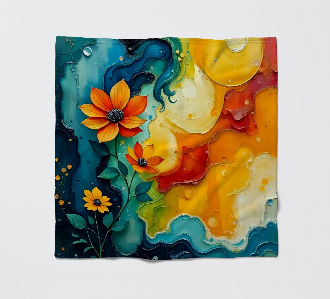 Magia dei fiori_04 coperta in pile da Farb- und Blütenzauber by LK