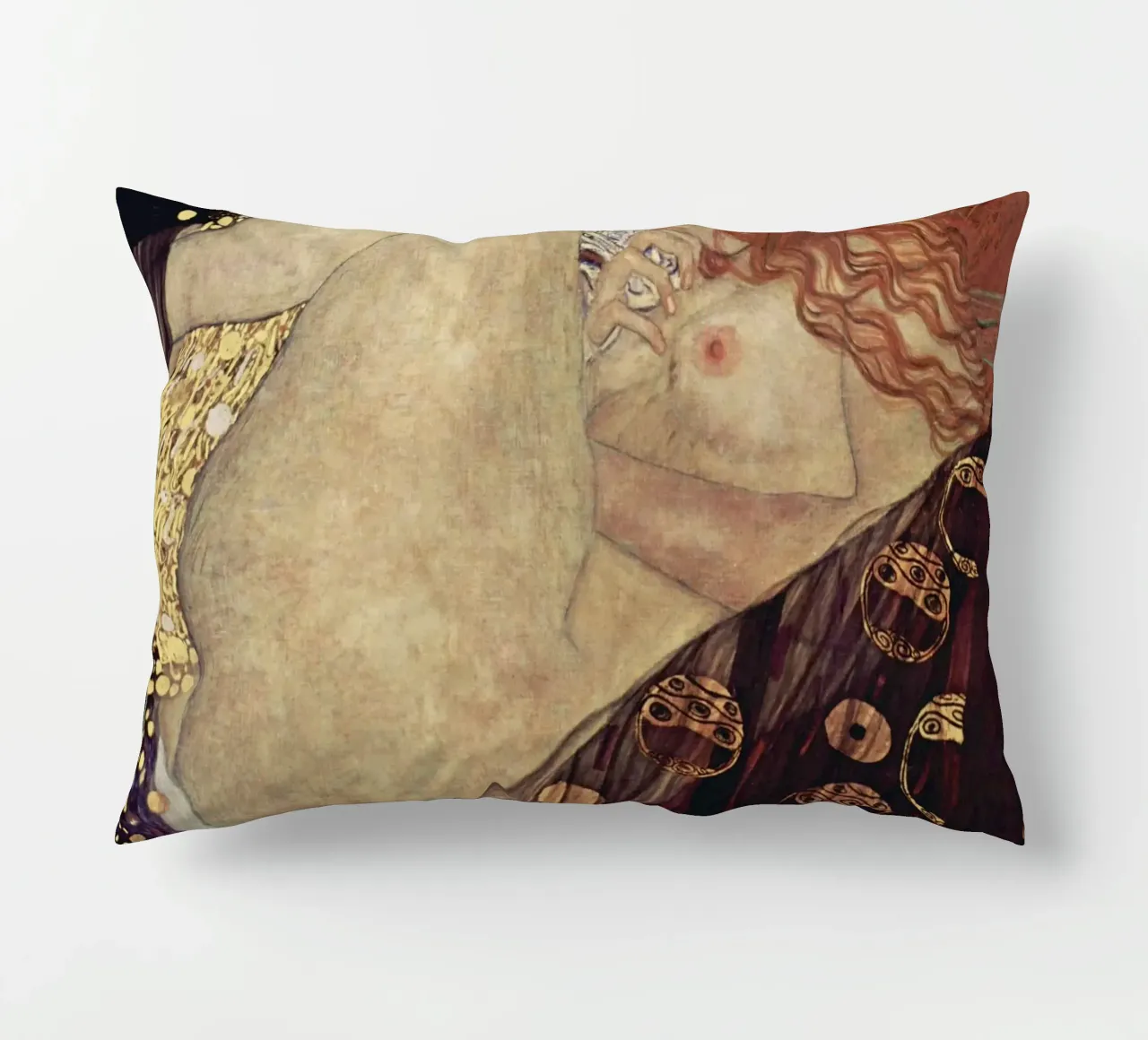 Gustav Klimt's Danae print cuscino da Venus Art