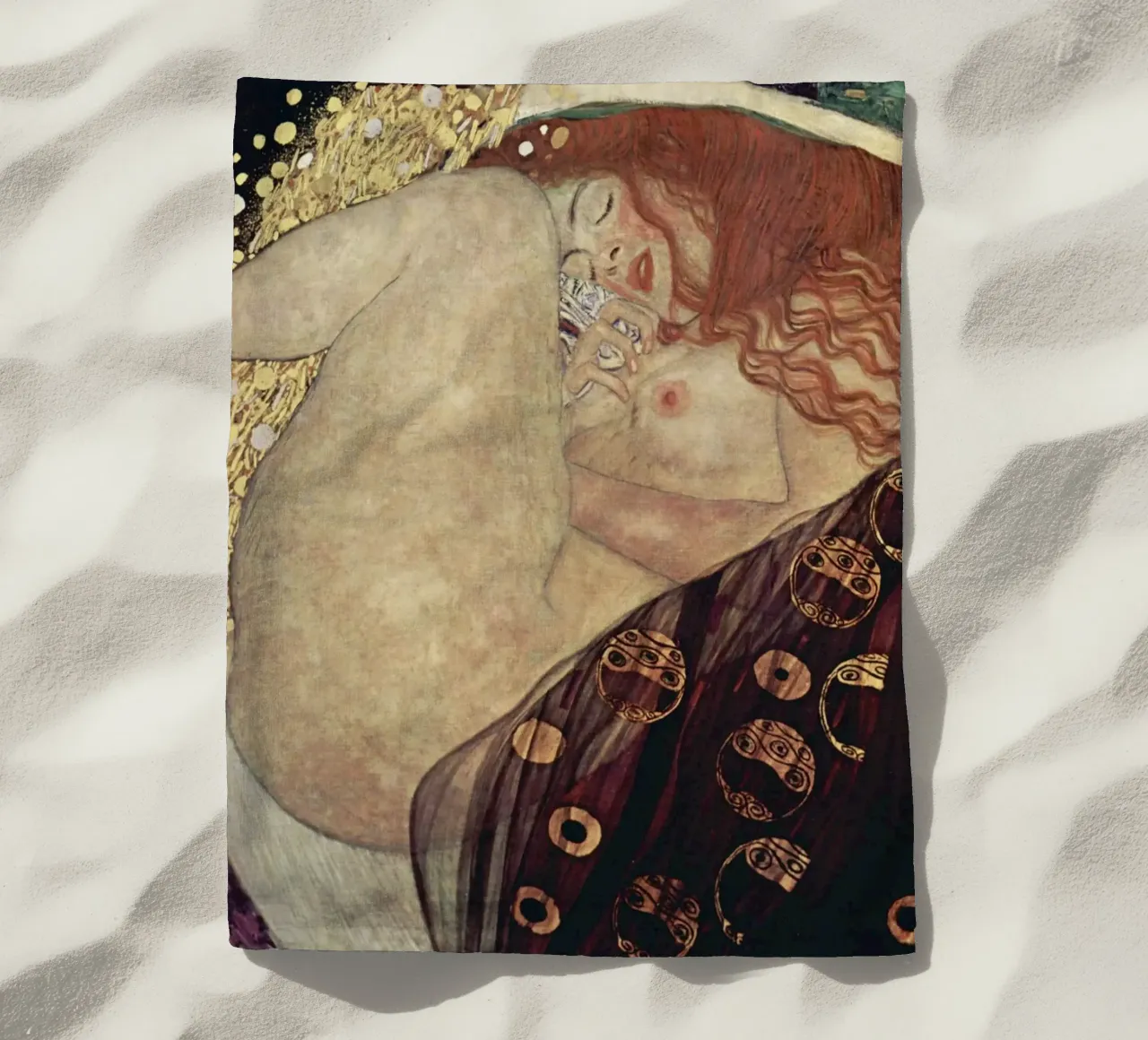 Gustav Klimt's Danae print telo mare da Venus Art