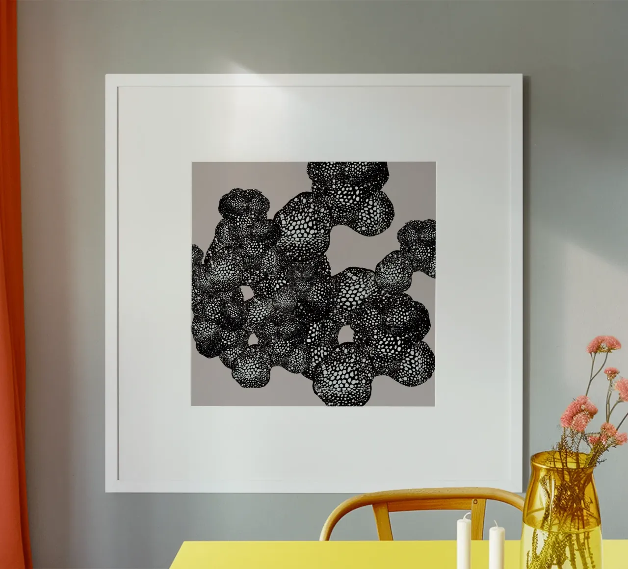 mora poster con telaio in legno da Giulio Iurissevich