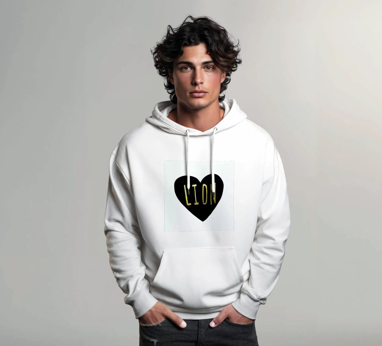 Lion felpa con cappuccio da Leah Flores
