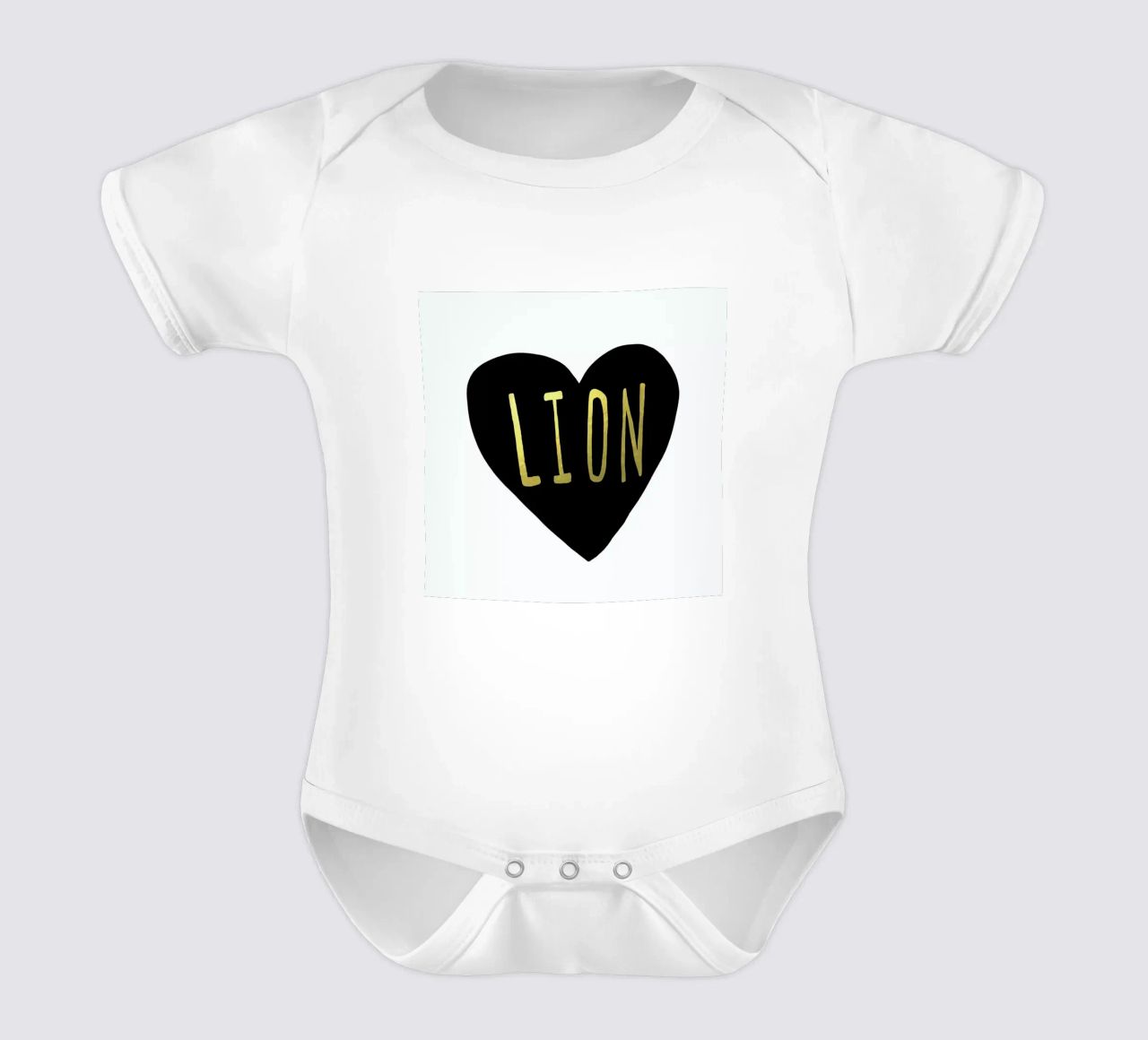 Lion body neonato maniche corte da Leah Flores