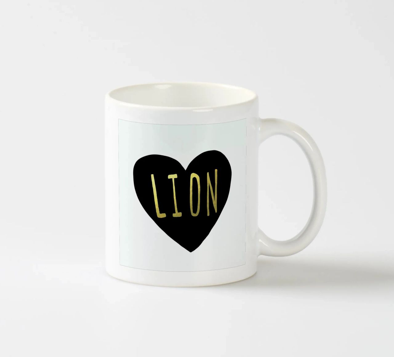 Lion tazza in ceramica da Leah Flores