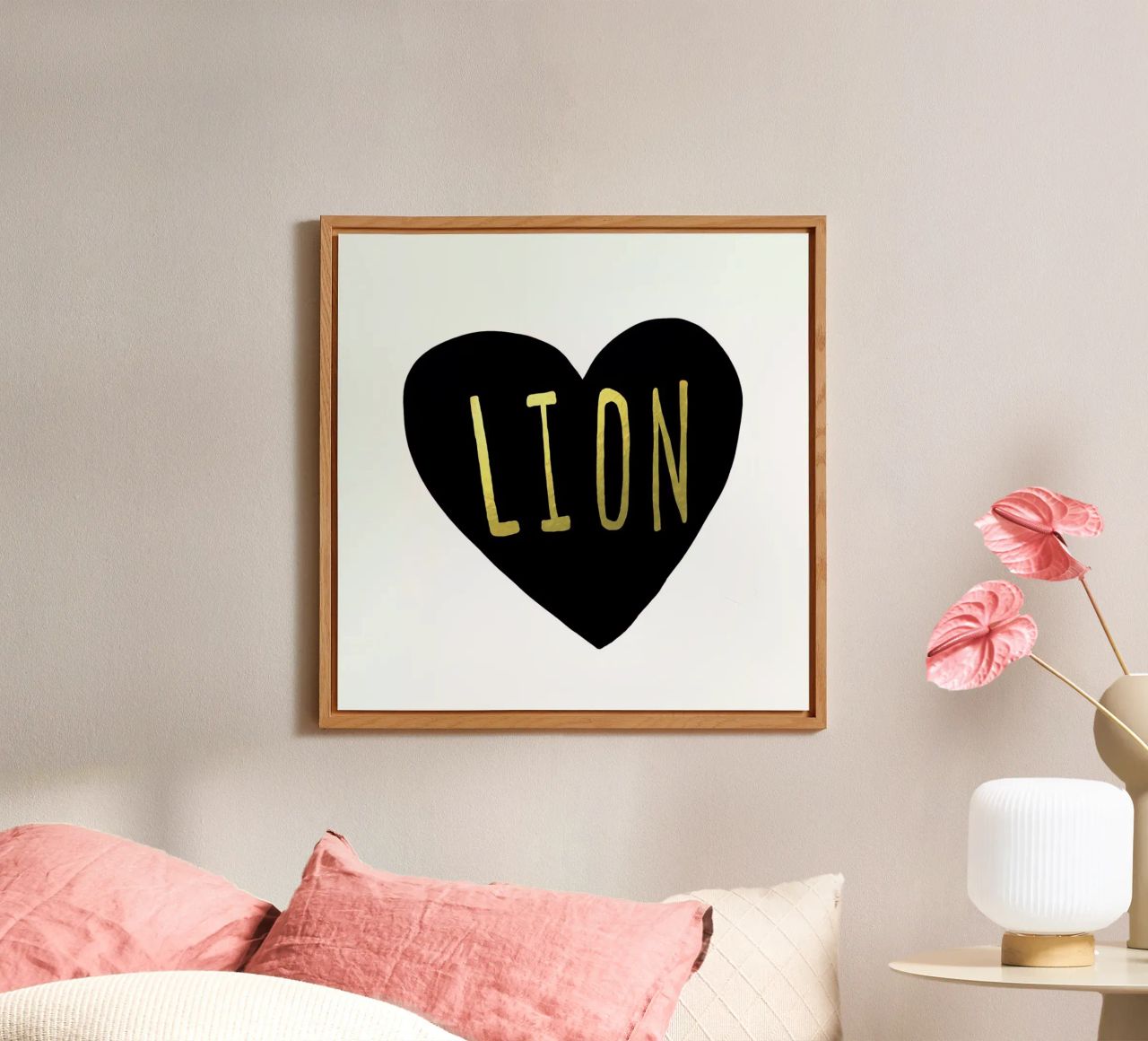 Lion alluminio dibond da Leah Flores