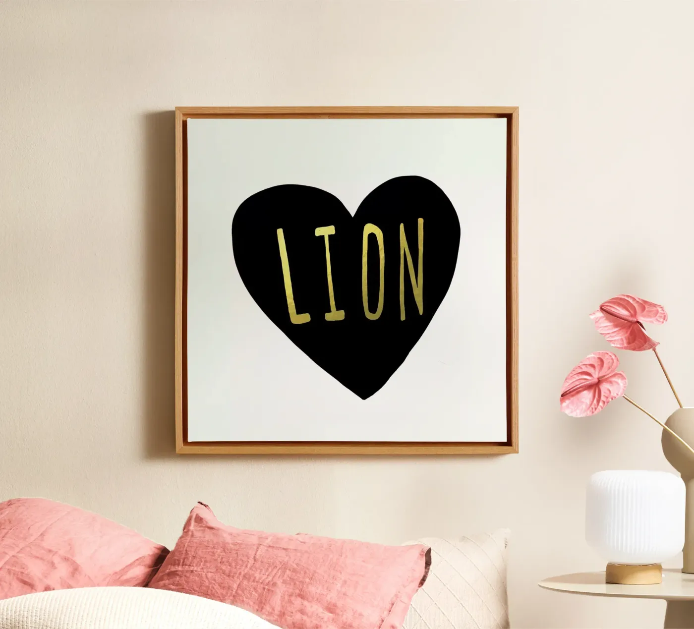 Lion tela da Leah Flores